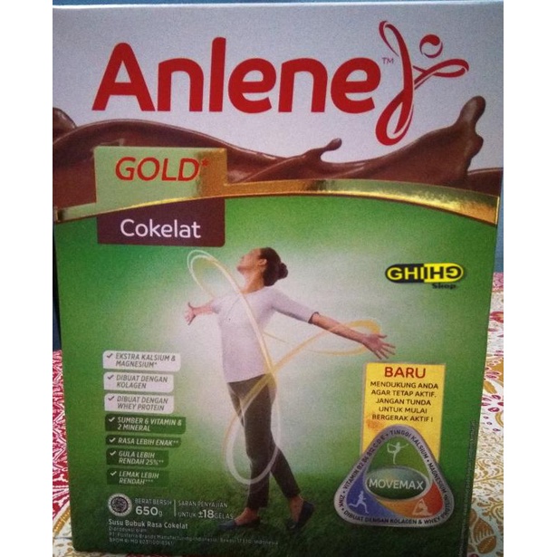 

[ COD ] Anlene Gold 51+ Coklat 650gr