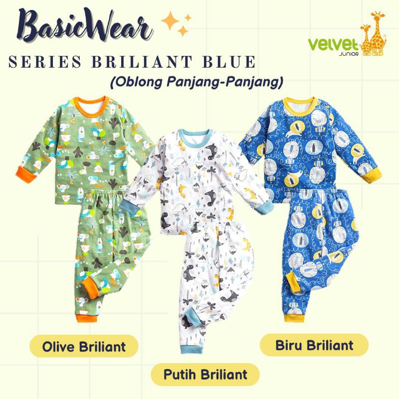 [BISA COD] Setelan Basic Oblong Panjang-panjang Velvet Junior size S-XXL motif terbaru Northern ligh