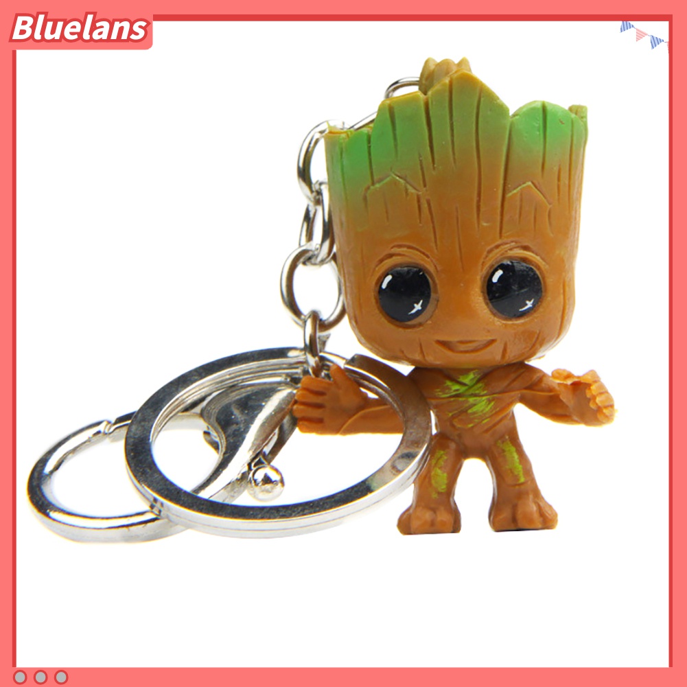 Gantungan Kunci Bentuk Groot Guardians of Galaxy Tree Man