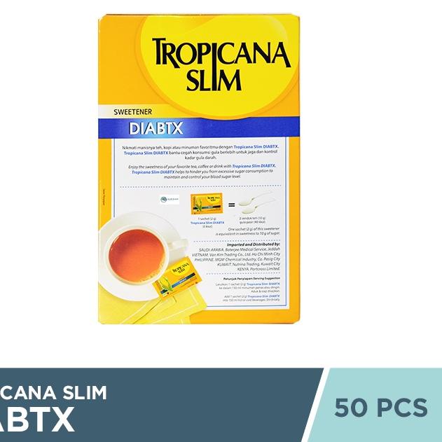 

10.10 Fasion sale Tropicana Slim DIABTX 50 Sachet - Pemanis Alami Diabetes Bebas Kalori grosir