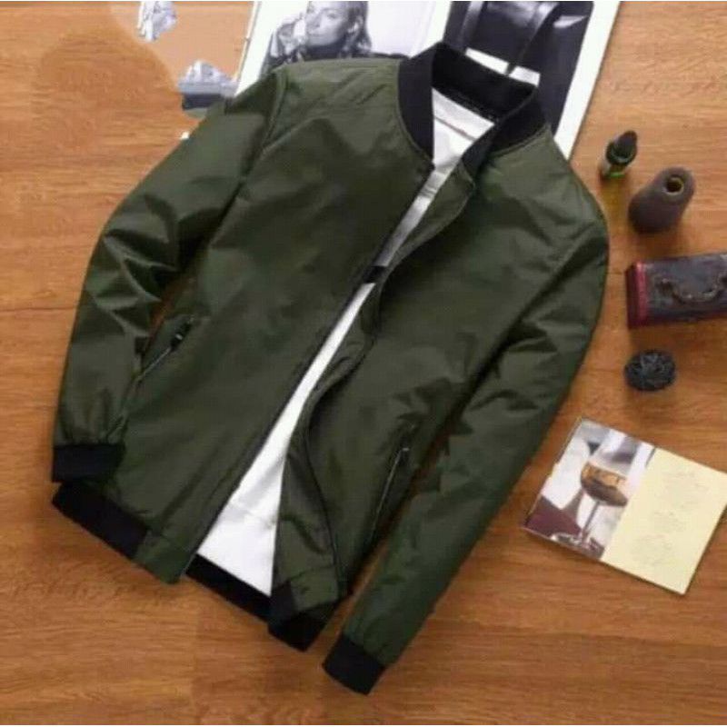 jaket katun bomber big jumbo, jaket pria, jaket big size, jaket katun