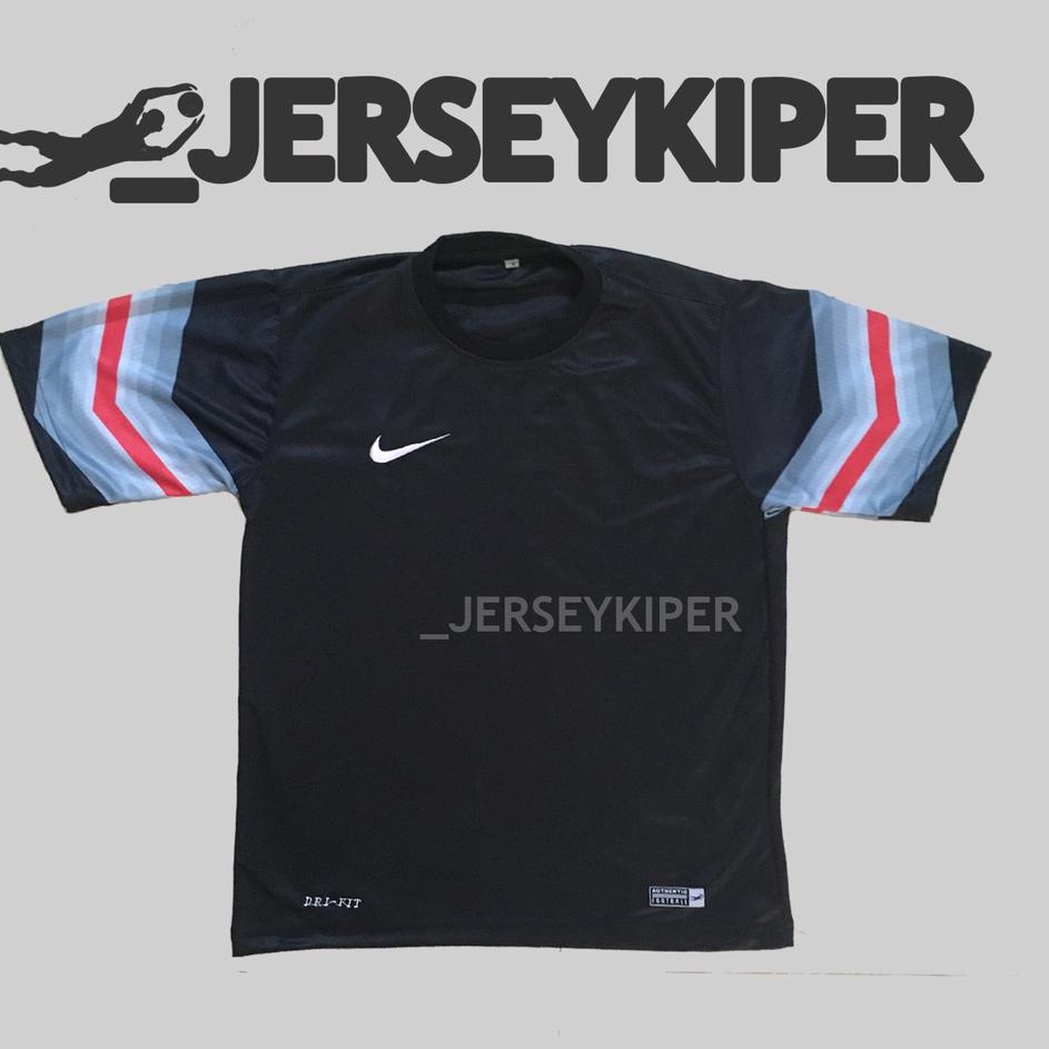 {THB.18Oc22ᴶ} Jersey Kiper / Baju Kiper NK Goleiro Short Sleeve Black Full Busa SATU STEL