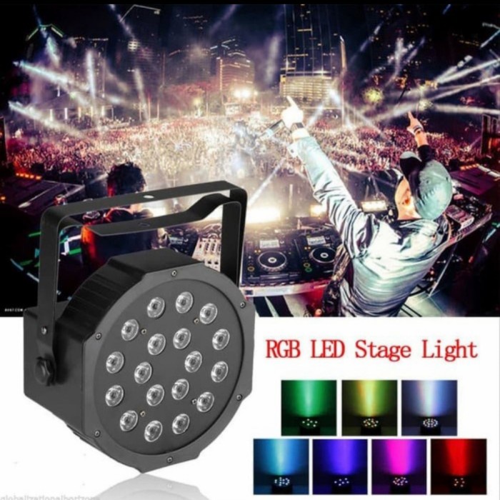 lampu panggung par18 par 18 18mata led 18 mata
