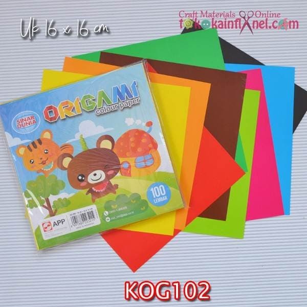 

Jualan Kog102 Kertas Origami Sinar Dunia Uk 16 X 16Cm Isi 100 Lembar Hemat