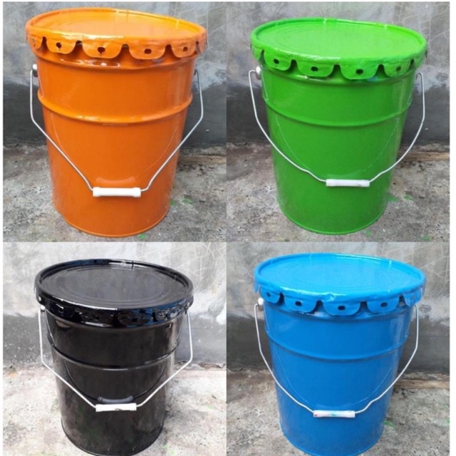 Jual Tong Sampah Kaleng 20 Liter Limbah Ember Kaleng Bekas Shopee Indonesia 6474