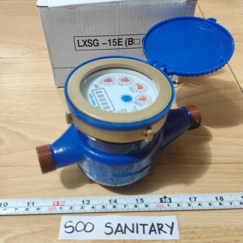 Paling Puas Meteran Air Senso 1/2" Besi - Water Meter / Flow Meter