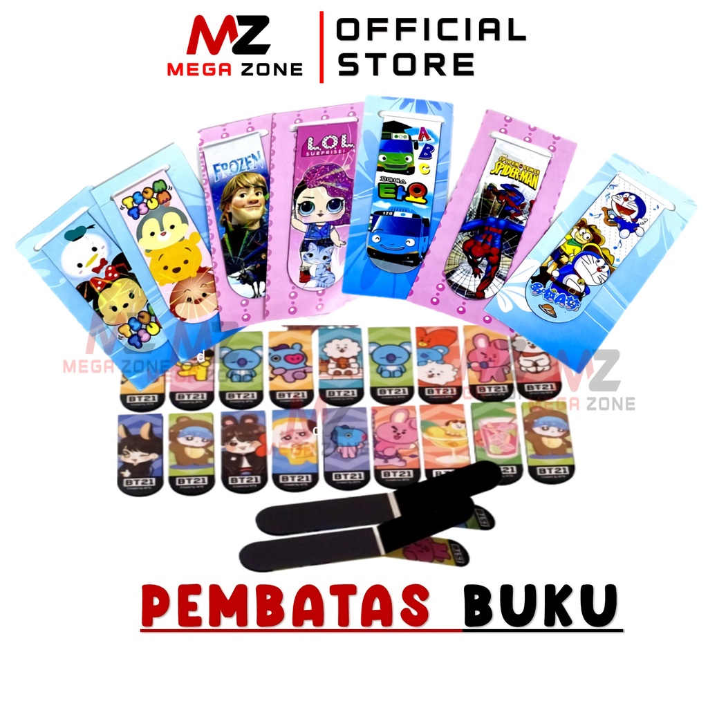 

Pembatas Buku Magnet / Kertas Hologram Karakter Lucu Bts Bookmark / Stipppa Stippa