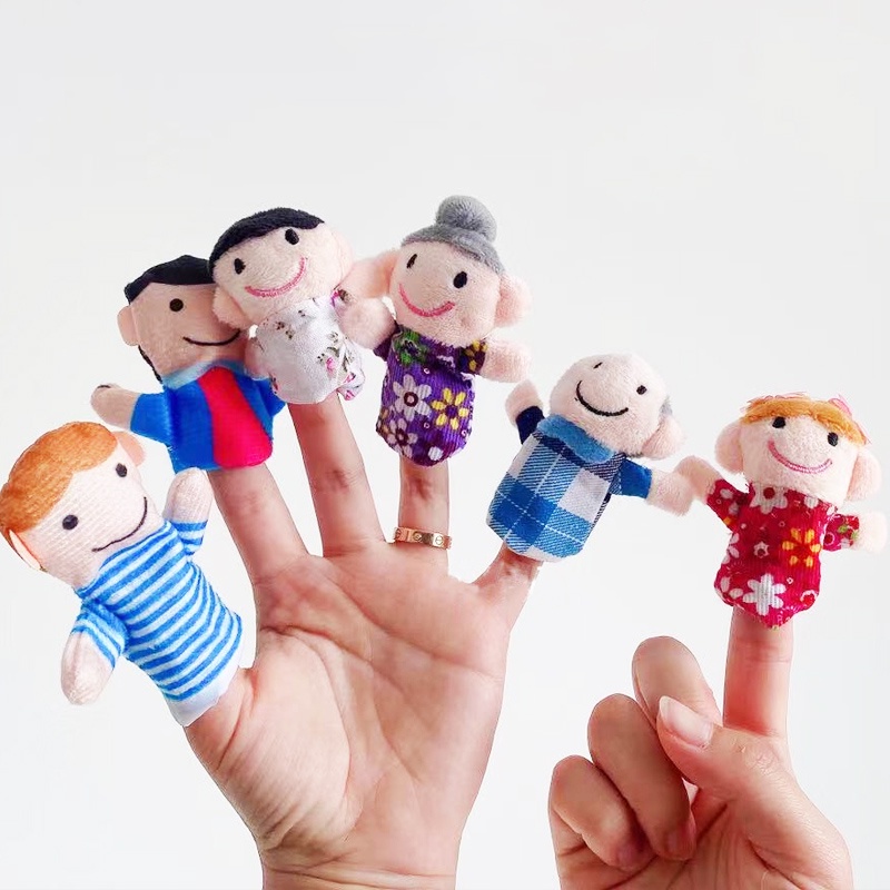 Boneka Jari Mainan Anak Bayi Finger Puppet Mainan Edukasi Boneka Tangan Karakter B216-217