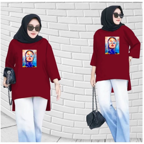 FC - TUNIK BASIC OVERSIZE WANITA HIJAB'S VARIASI 0170 DTF