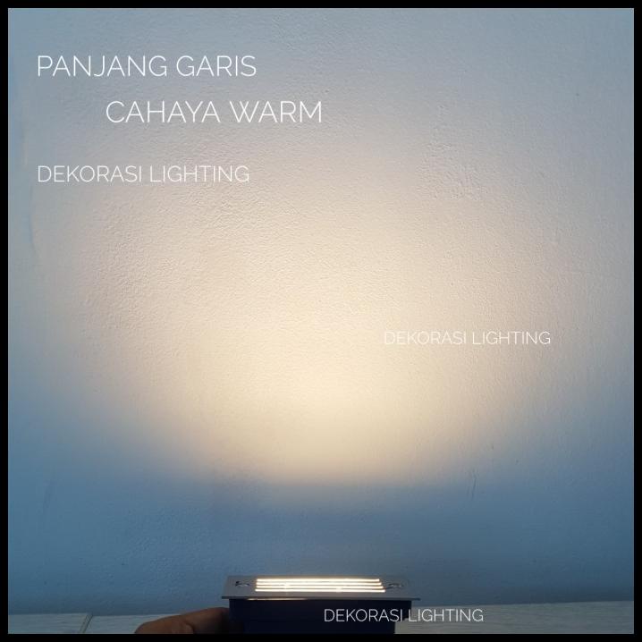 Lampu Tangga Dinding Tanam Bahan Stainless Indoor Outdoor Waterproof