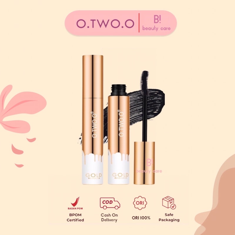 [READY SIAP KIRIM] O.TWO.O Mascara Waterproof Long Lasting Volumizing Lengthen Eye Lash Makeup | O.TWO.O Mascara Gold | O.TWO.O maskara Gold