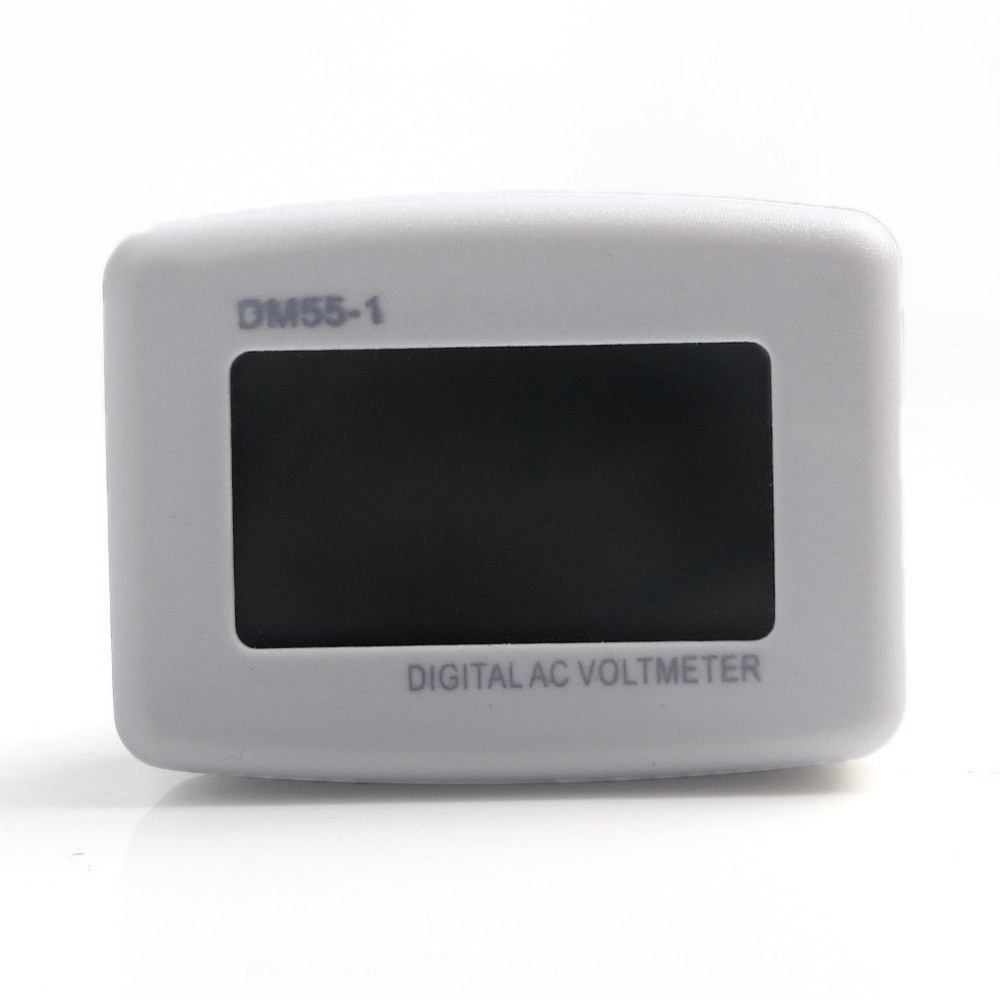 YGRETTE - Voltmeter Digital AC EU Plug 110-300V / Alat Pengukur Listrik - DM55-1 - White