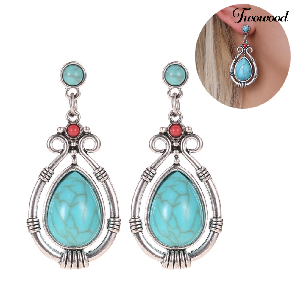 Anting Model Water Drop Gaya Vintage Untuk Wanita