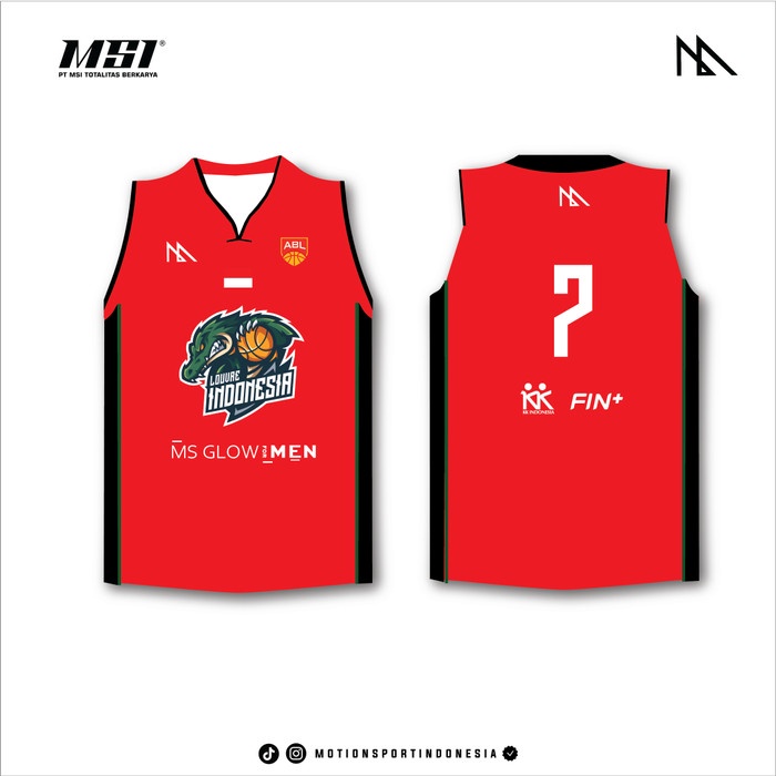 JERSEY BASKET LOUVRE INDONESIA ABL PRE SEAGAMES 2022 - BALI