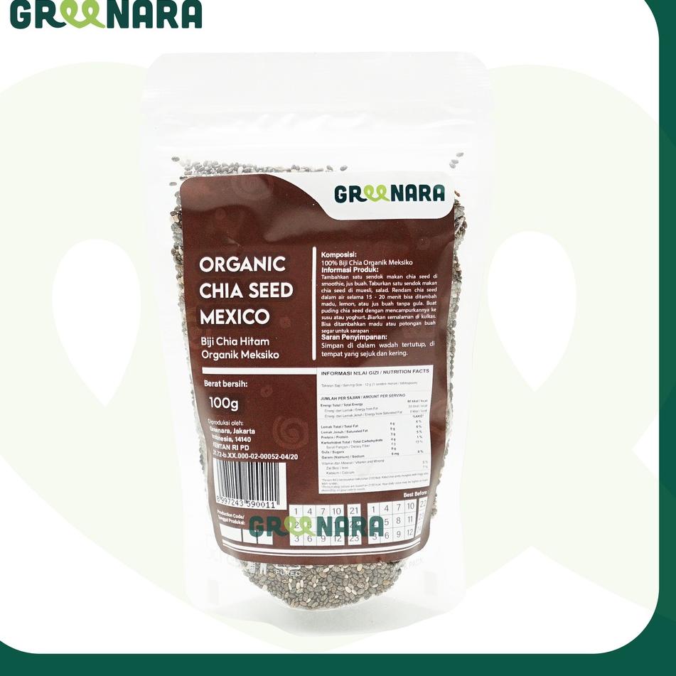 

artQ6c6B--Chia Seed Mexico Organic 100gr (SACHET) Premium Organik