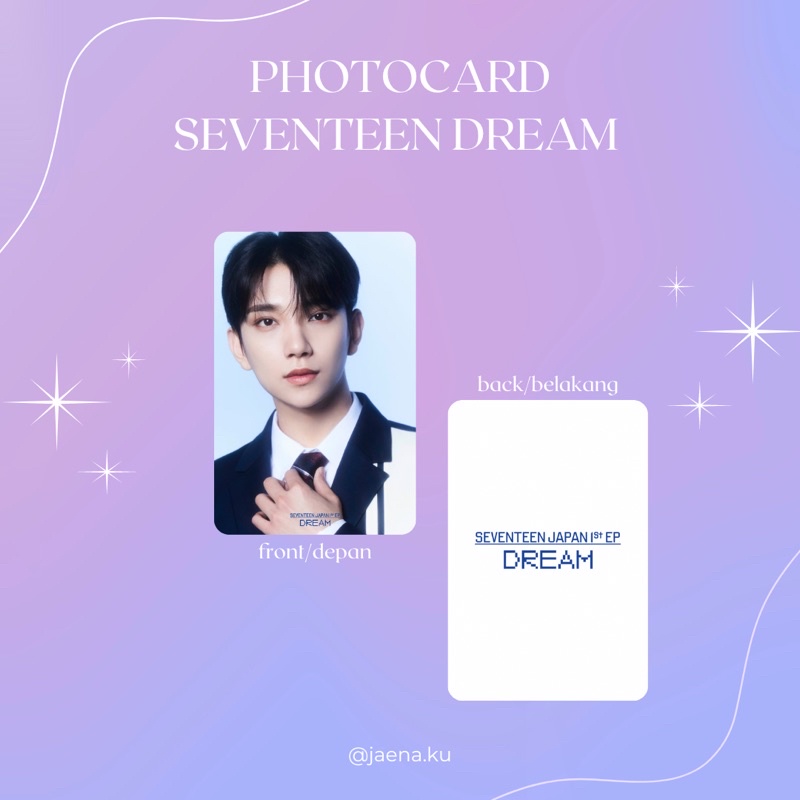 [SEVENTEEN] PHOTOCARD SEVENTEEN DREAM ‼️BACA DESKRIPSI‼️