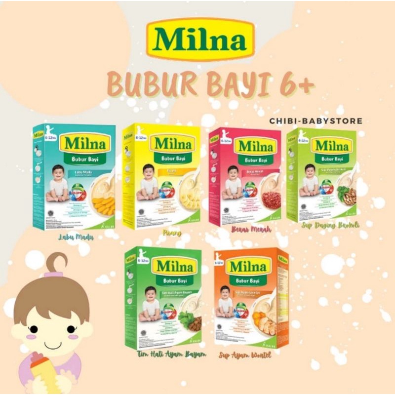 milna bubur bayi macam2 rasa  , bubur baby , milna baby porridge