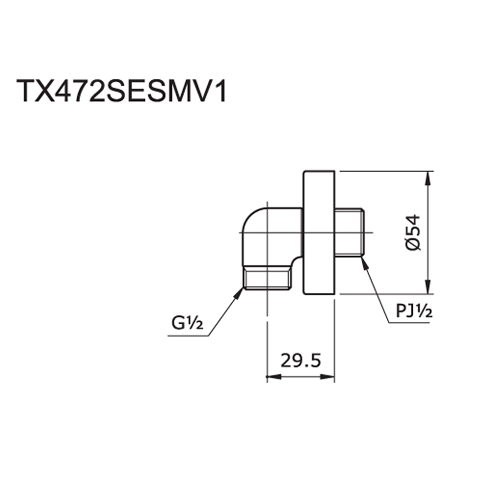 Wall outlet TOTO TX472SESMV1