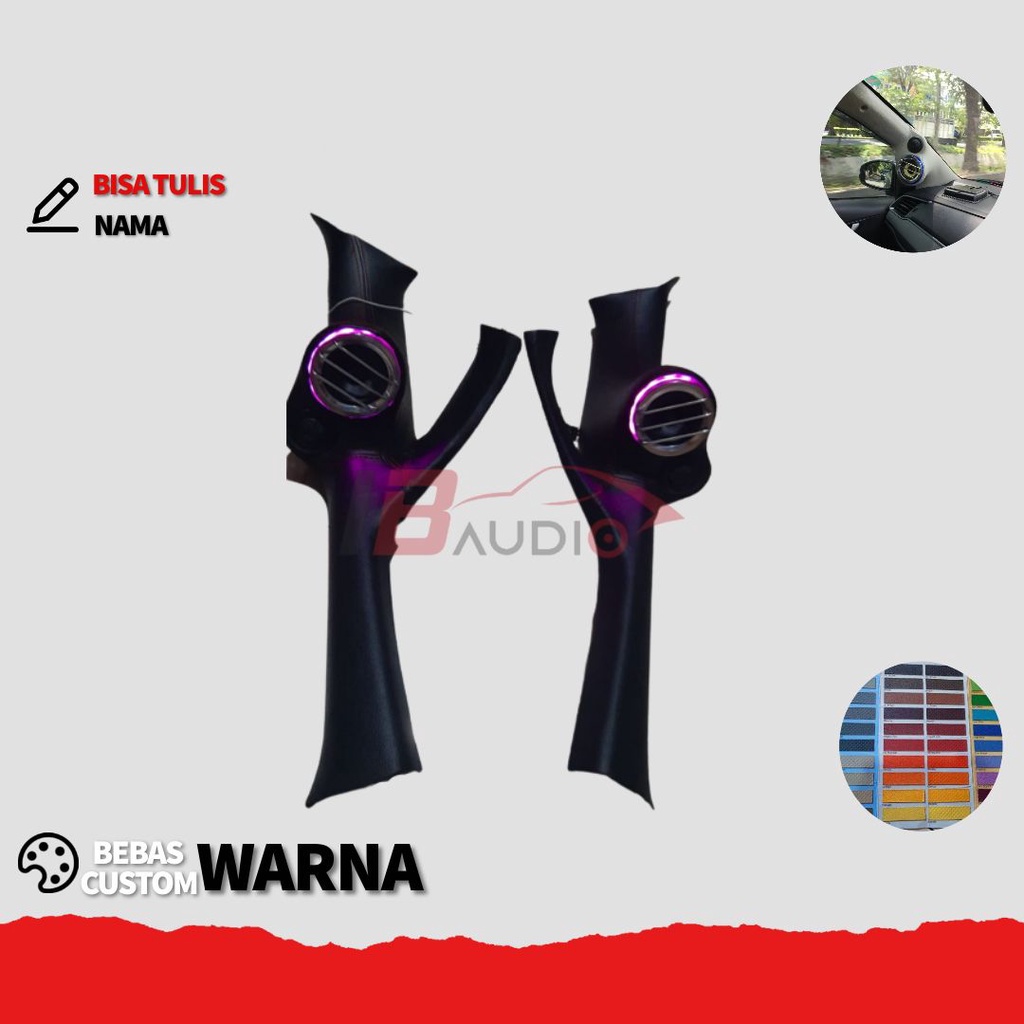 AKSESORIS SPAREPART VARIASI INTERIOR SPEAKER AUDIO PILAR 3 WAY TWEETER MOBIL HONDA JAZZ GD3 GE8 GK5 
