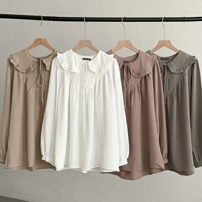 crinkle blouse/autumn blouse crinkle/blouse crinkle/ blouse wanita