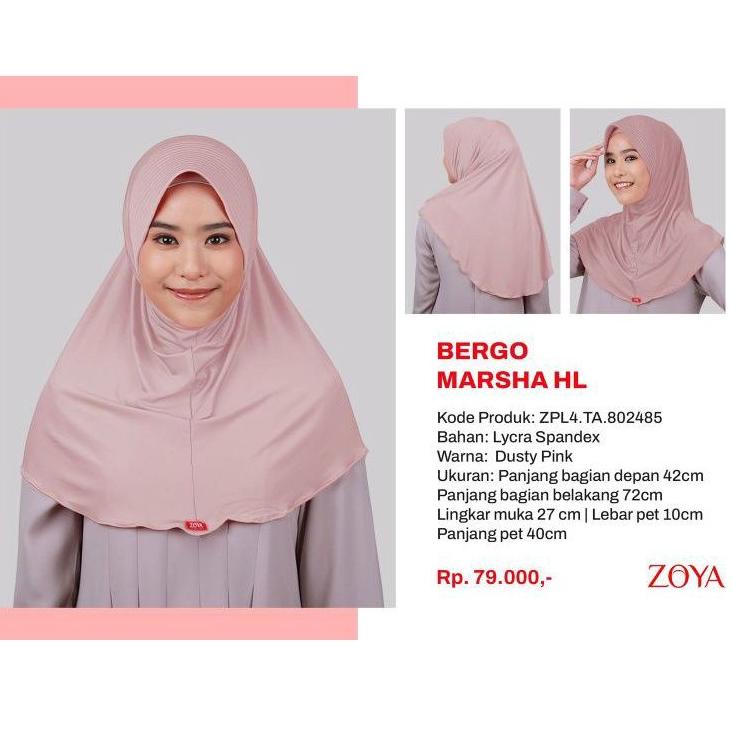 Terlaris BERGO ZOYA MARSHA HL / KERUDUNG SEKOLAH ZOYA / KERUDUNG SEKOLAH POLOS / BERGO POLOS
