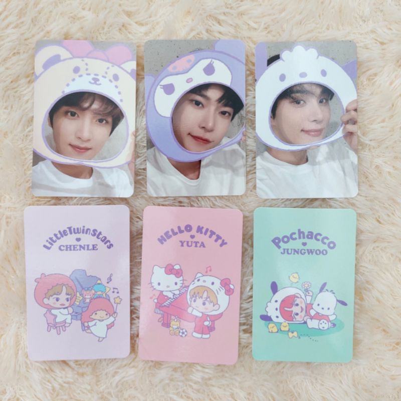 SANRIO TRADING CARD VER B HAECHAN DOYOUNG JUNGWOO PHOTOCARD PC CHENLE YUTA