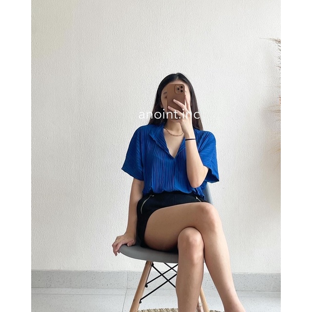 METH PLISKET BLOUSE