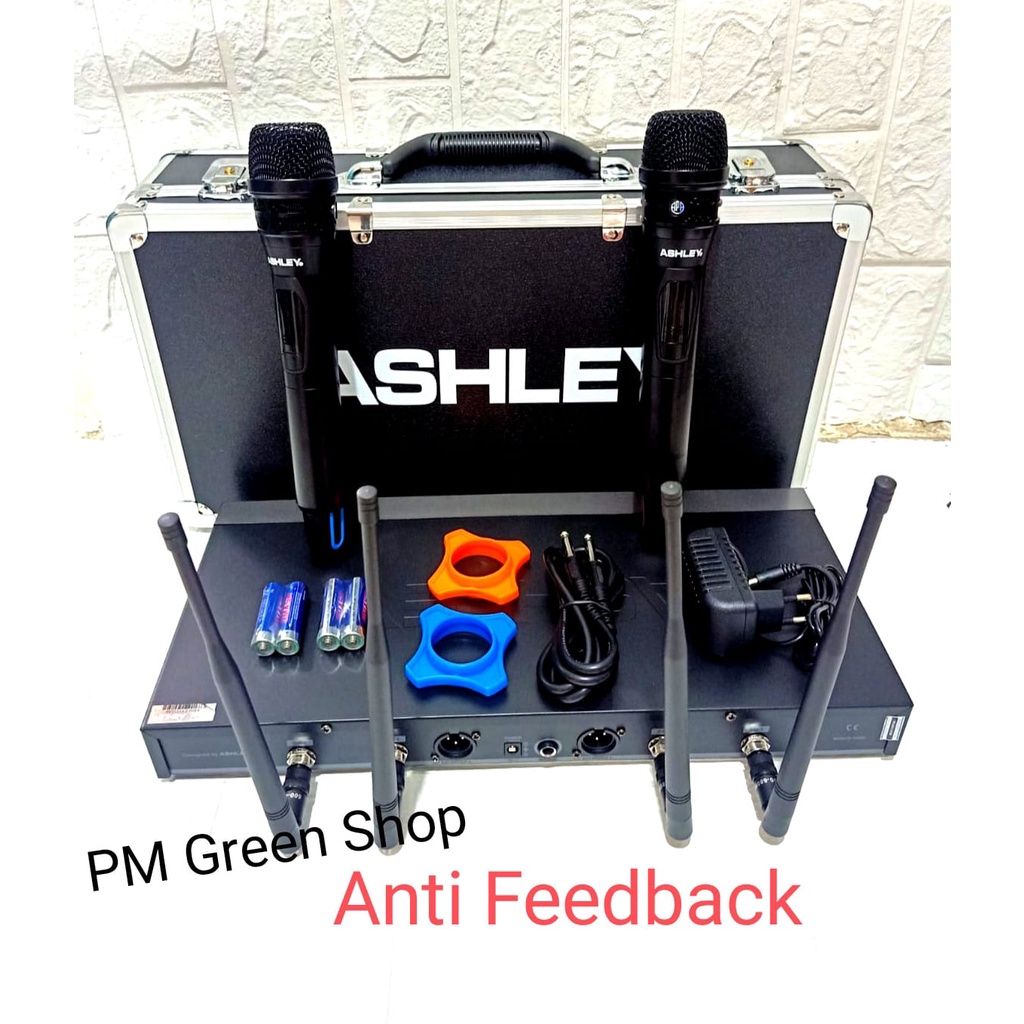 mik wireless ashley anti feedback original garansi resmi 1 tahun