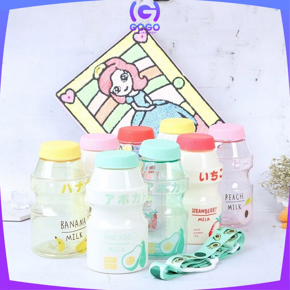 GOGO-C306 Botol Air Minum Anak Unik Botol Fruity Botol Minum 480ml / Botol Minum Fruity Fruit ALA KOREA