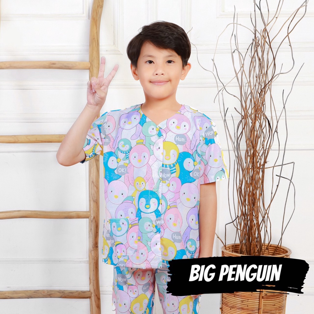 PAJAMAS KIDS / Piyama Laki Laki dan Perempuan Bahan Katun / Baju Tidur Anak Cewe Cowo Motif Kotak Kucing Pooh Balon Happy Bear Big Penguin Bunny Ballet Cloud Rocket Pony Sailor Plane Unicorn Koala Carrot Bee Dream Cat