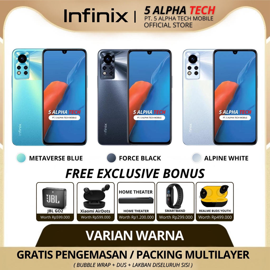 INFINIX NOTE 12i 6/128GB ( + 5GB EXTENDED RAM ) GARANSI RESMI INFINIX