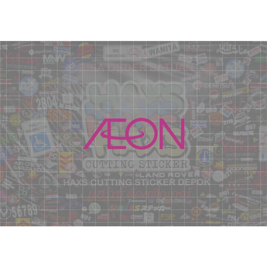 Cutting Sticker Aeon Ukuran 8 Cm Untuk Motor Mobil