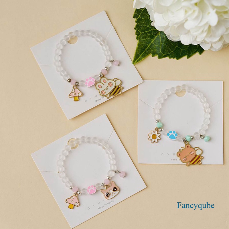 Fancyqube Fancycube Perhiasan Gelang Motif Kartun Kelinci Untuk Wanita