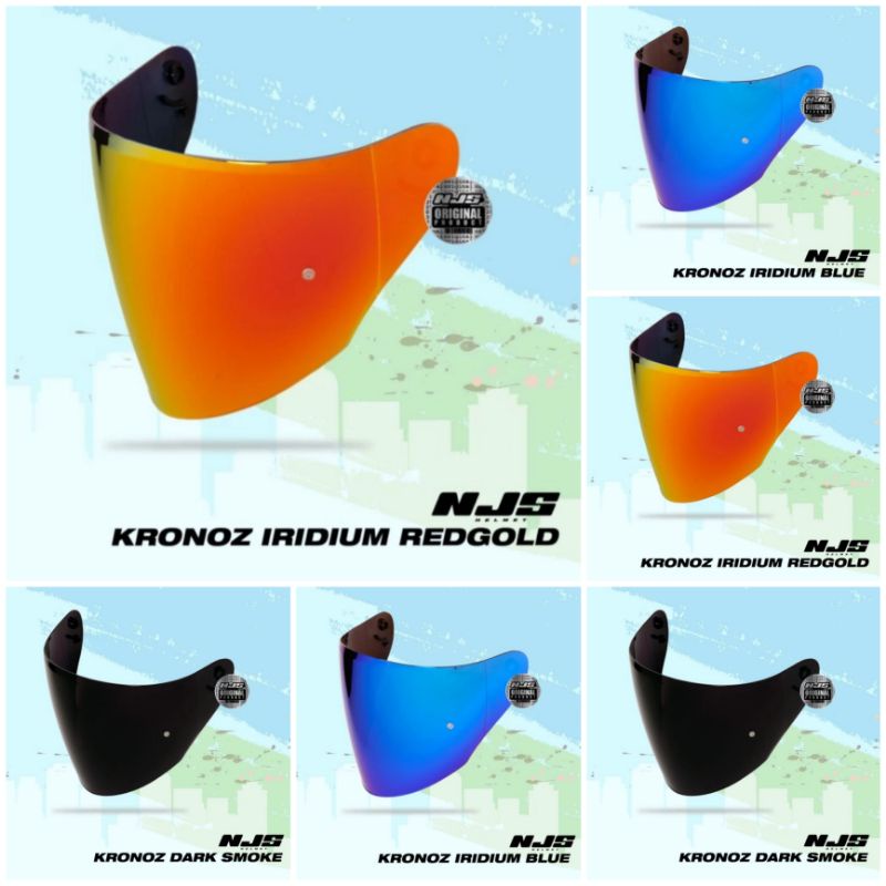 VISOR VENOM NJS KRONOZ | VISOR IRIDIUM KRONOZ | VISOR DARK SMOKE NJS KRONOZ