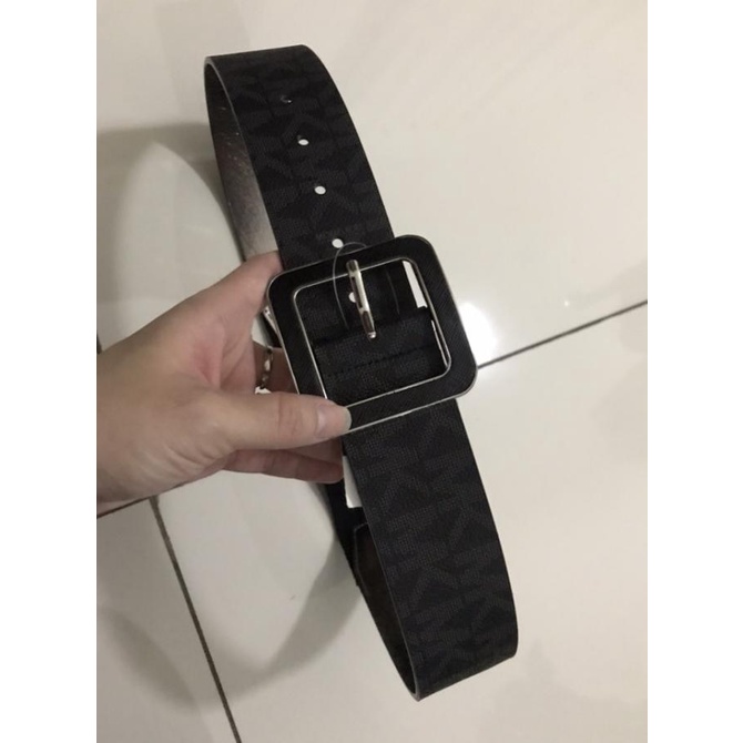 [BISA COD] Belt Mickael Kors Black New (jual rugi)
