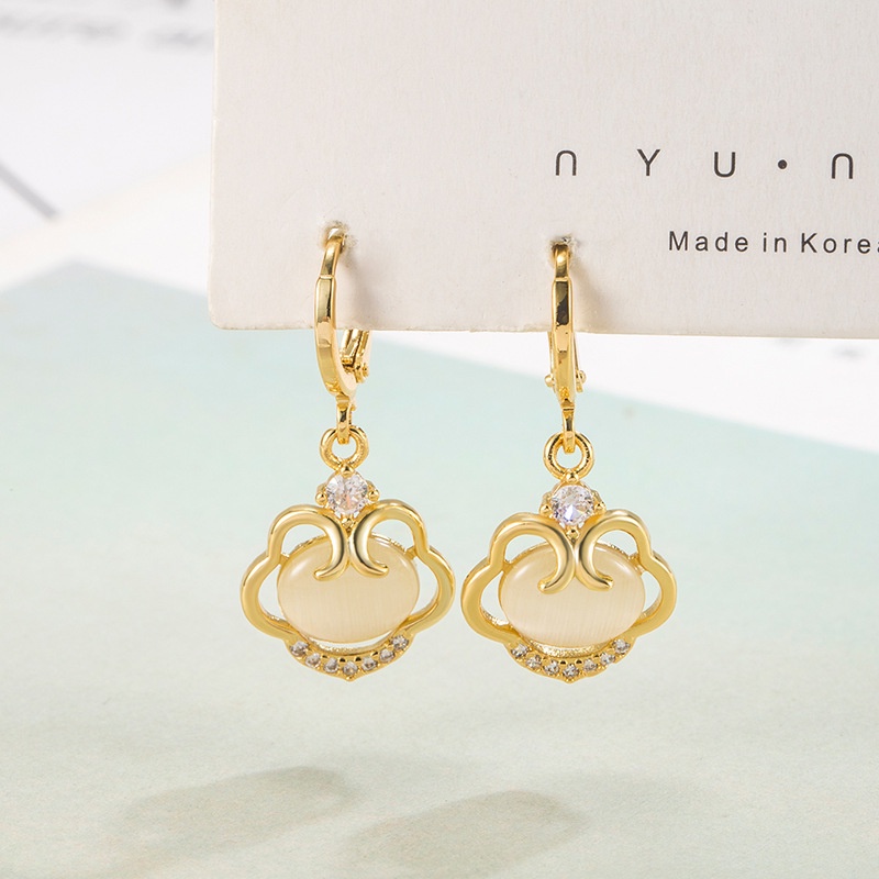 Anting Klip Telinga Opal Untuk Wanita 2022