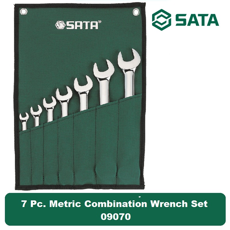 SATA Tools 7 Pcs Kunci Ring Pas Set Metric