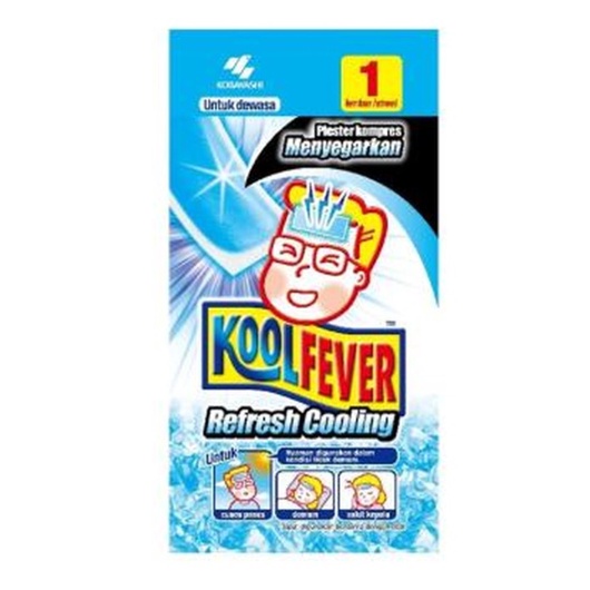 Willsen ByeBye  BYE BYE FEVER  / Kool Fever KOOLFEVER Plester Demam Bayi / Anak / Dewasa - SATUAN / 1 lembar