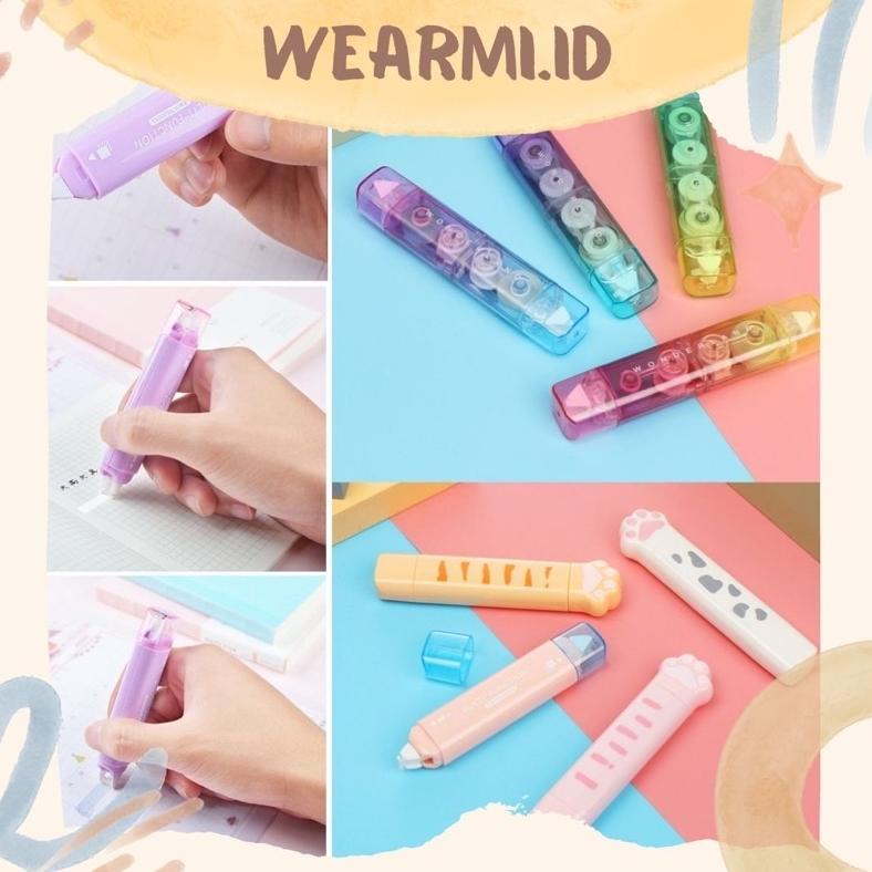 

Double Tape dan Glue Tape 2 in 1 Adhesive Lem Tipex Kertas Correction Tape Scrapbook Bujo Jurnal DIY