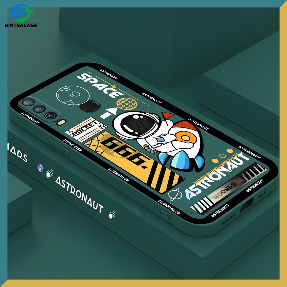 Soft Case Huawei Y6P Y7A Y6 Pro Y7 Pro 2019 Y9S P30 Lite Nova 7i Nova 5T Nova 3i Motif Astronot Luar Angkasa