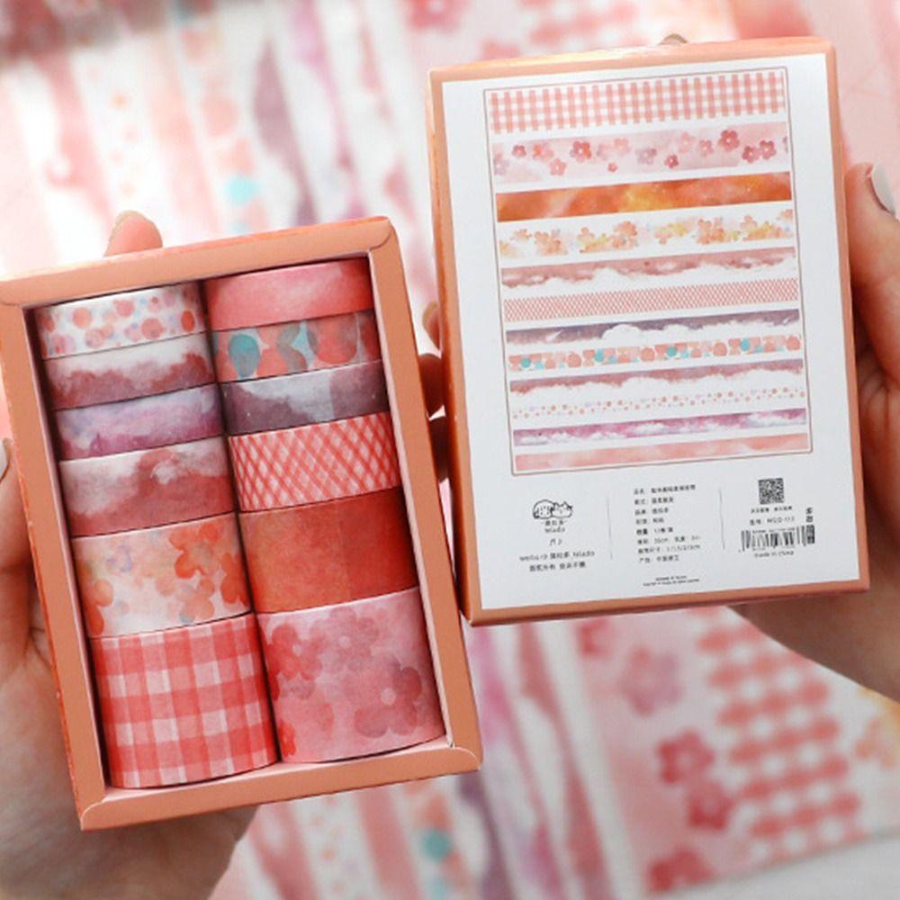 Preva 12Rolls/Set Washi Tape Baru Lucu Segar Scrapbooking Gadis Hati Little Fresh INS DIY Bahan