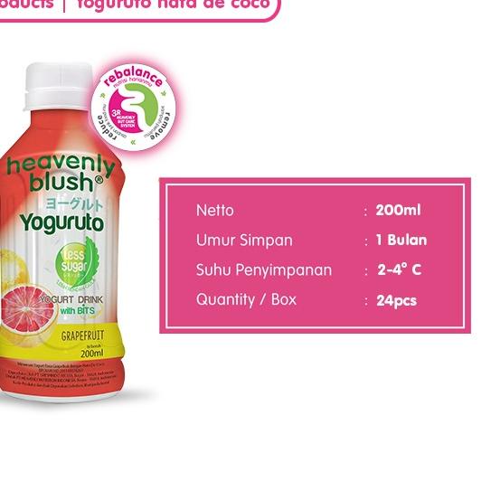 

trxg5G0s--Yogurt Heavenly Blush Yoguruto Botol Passion Fruit 24x200ml