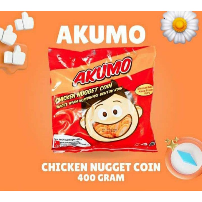 

chicken nugget Coin akumo 400 gram