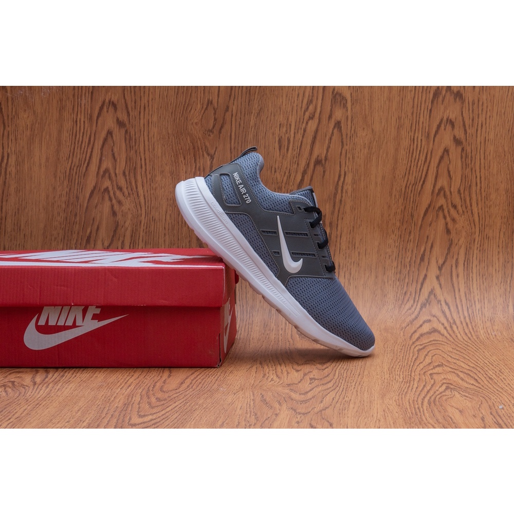 Sepatu Sneakers Sneaker Nike Zoom Running Pria Sepatu Sport Olahraga Pria Jalan Joging Abu