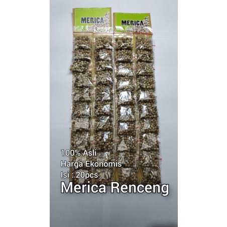 

Lada Merica Rencengan Isi 20pcs Harga Ekonomis Kemasan Praktis 100% Asli