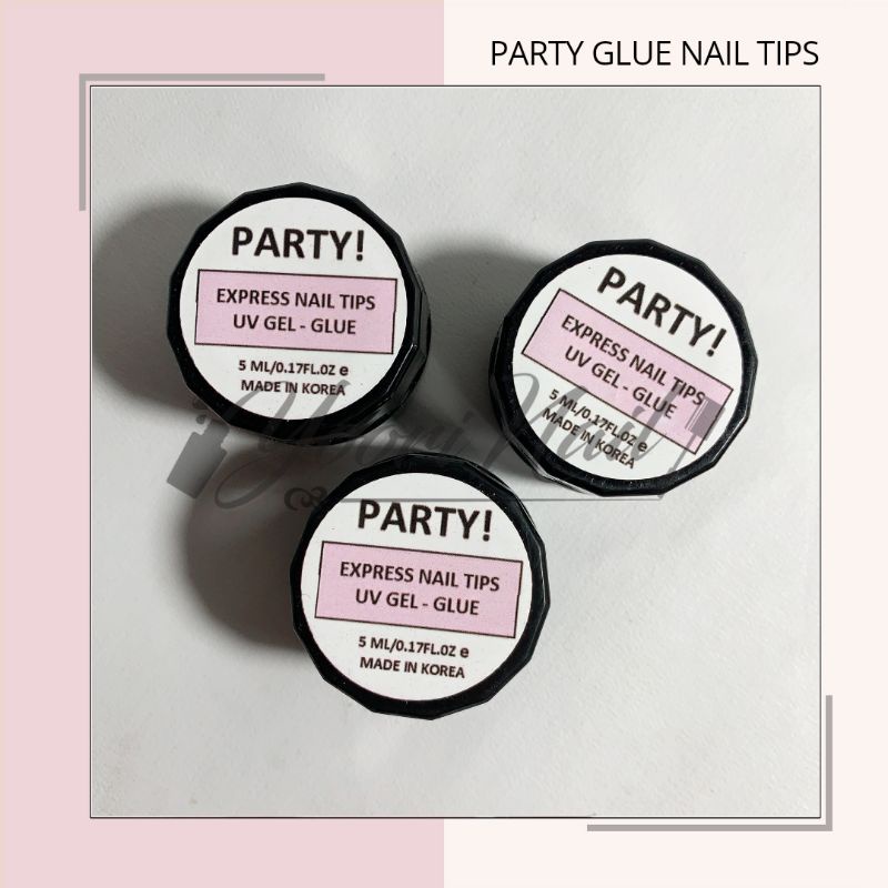 PARTY Glue nail tips extension gel party halal 5ml extension nail glue gel