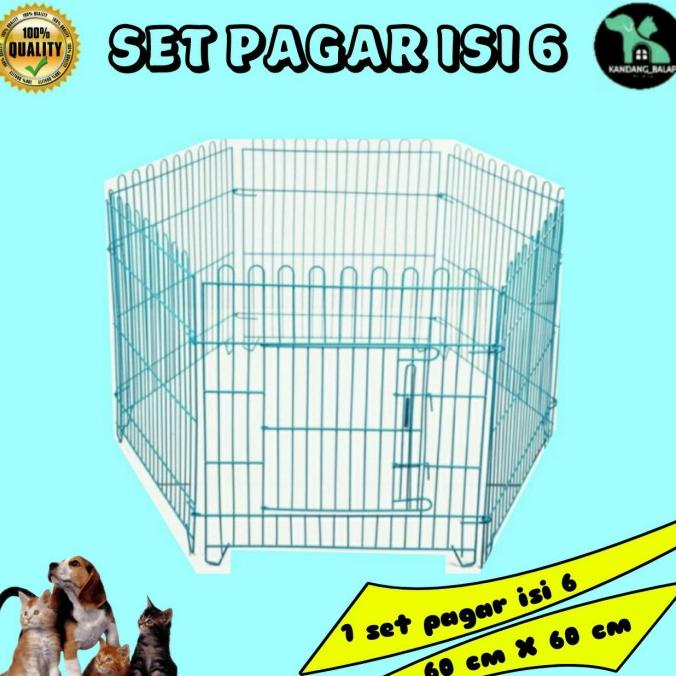 Baru Kandang kucing Anjing Pagar / Kandang Umbaran Besi lipat- kucing Kelin