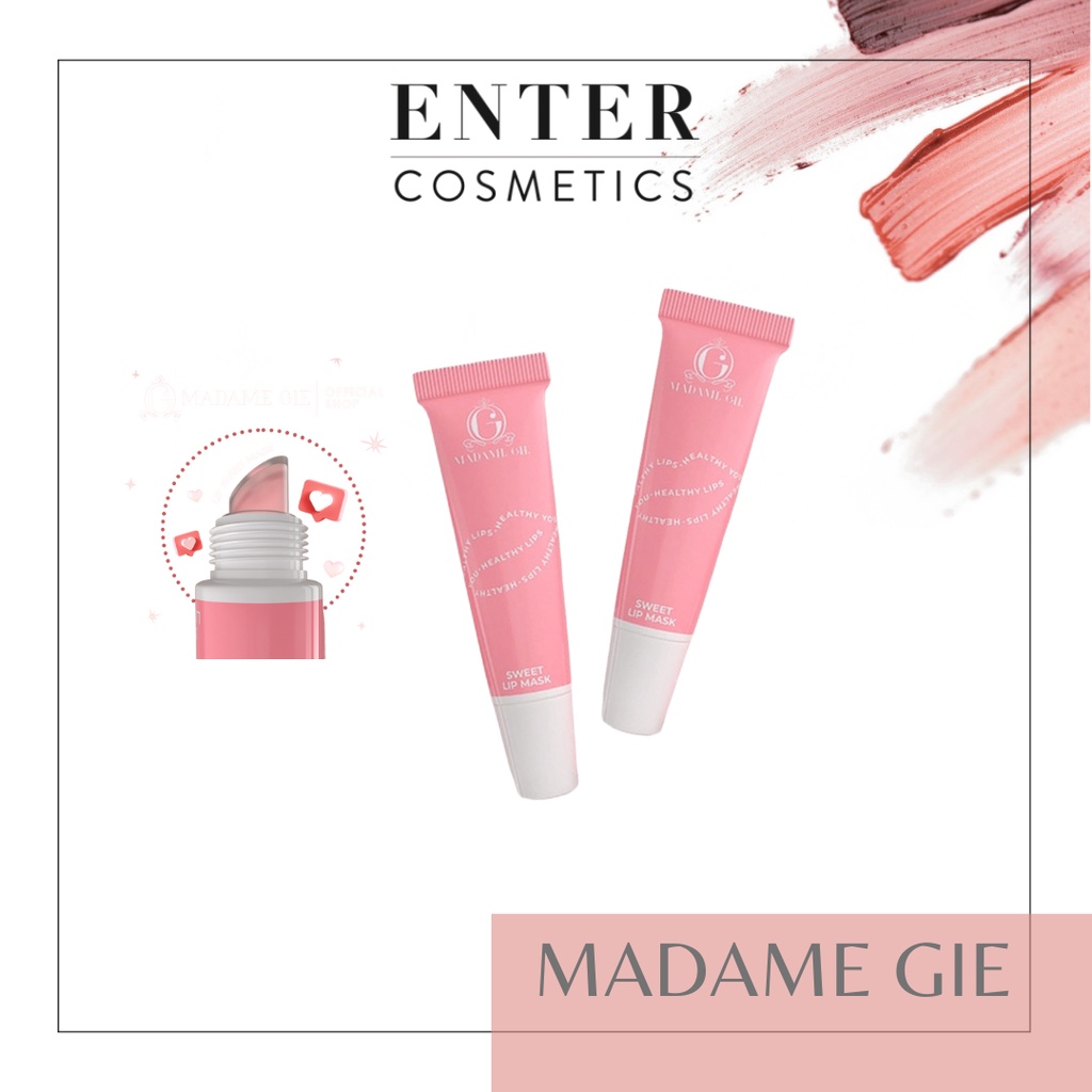 Madame Gie Sweet Lip Mask - Lip Scrub Vitamin E Lip Balm Moisturizer Serum Pencerah Bibir