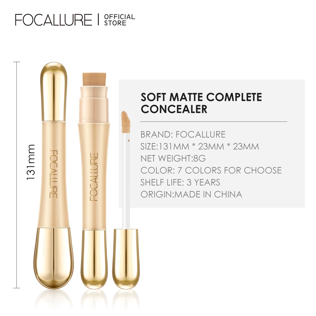 Focallure Concealer With Brush Soft Matte Complete Focalure Concealer Foccalure Concealer Focallure