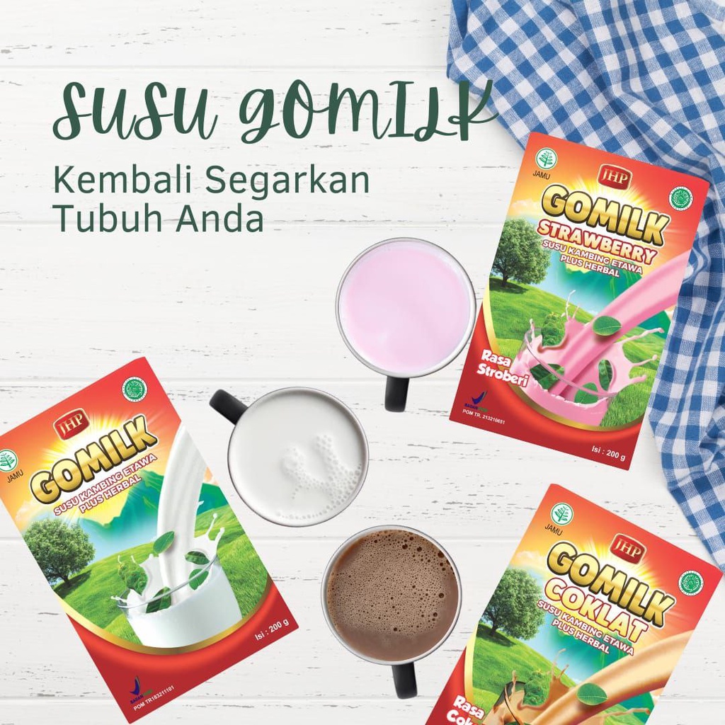 SUSU KAMBING ETAWA GOMILK plus Herbal daun kelor 200 gram